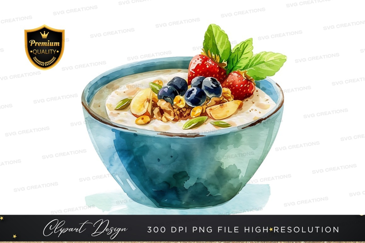 Healthy breakfast smoothie bowl