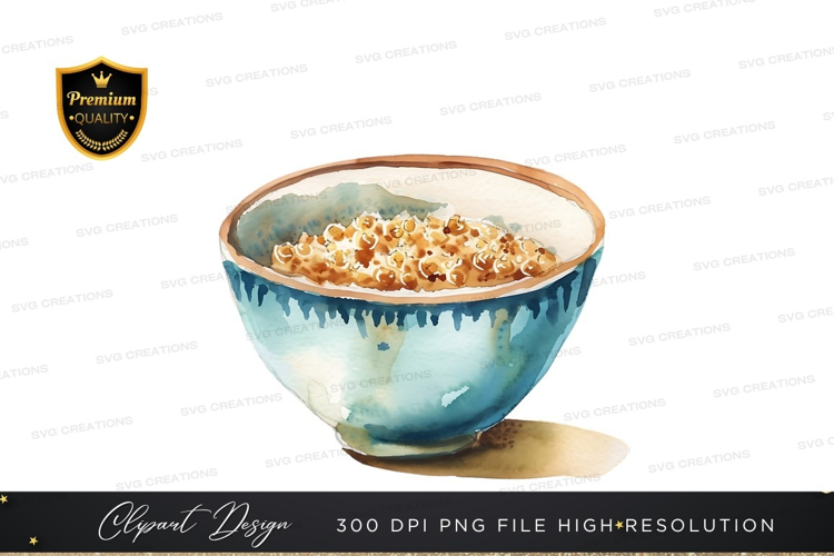 Delicious oatmeal in a bowl