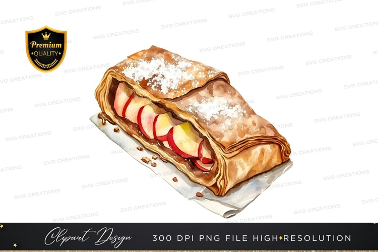 Delicious apple strudel