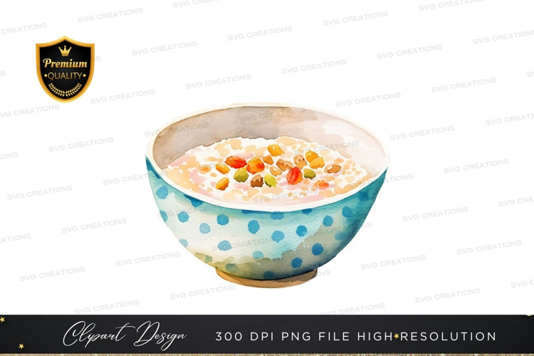 Colorful bowl of cereal