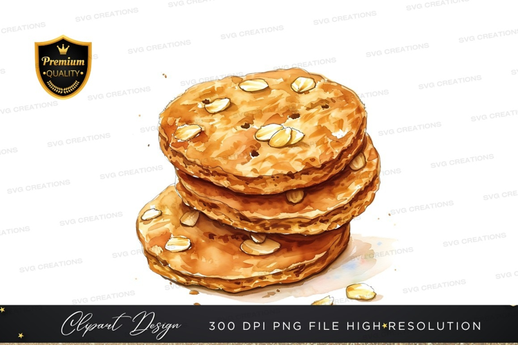 Stack of almond cookies