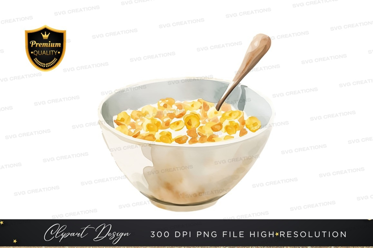 Breakfast cereal in a bowl
