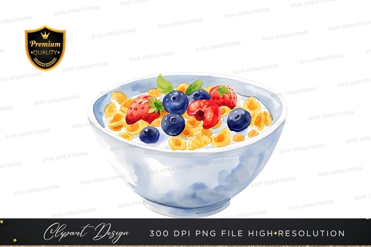 Healthy breakfast cereal bowl