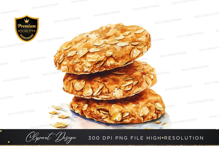 Stack of oatmeal cookies