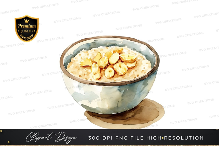 Creamy oatmeal with almonds