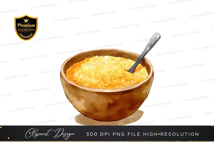 Honey in a wooden bowl