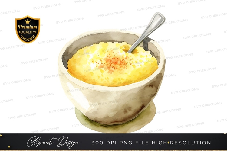 Creamy yellow soup