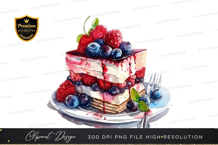 Delicious berry cake