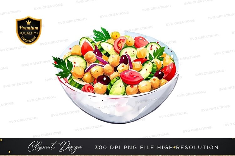Vibrant chickpea salad example image 1