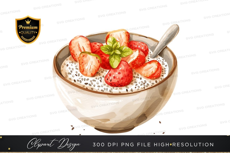 Strawberry chia pudding