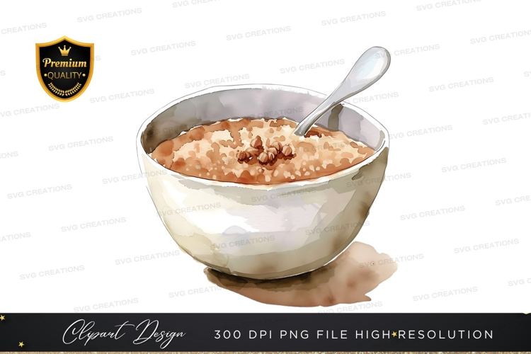Creamy oatmeal with nuts
