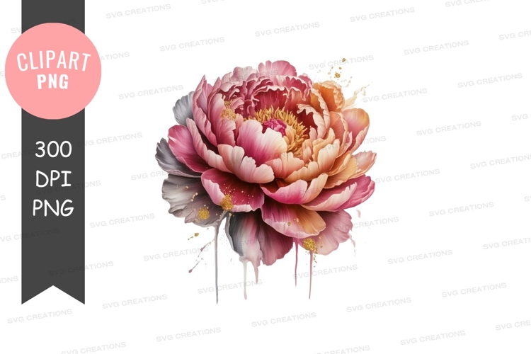 Peony Clipart Image 3