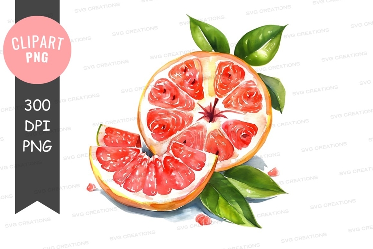 Vibrant grapefruit clipart png