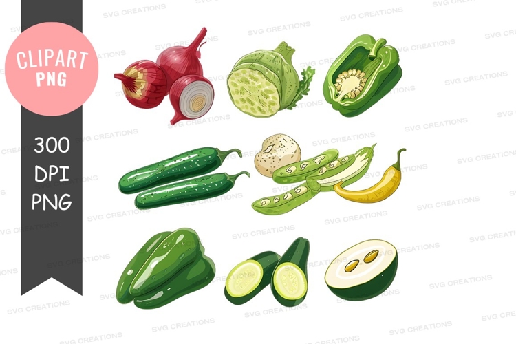 Assorted vegetables clipart png