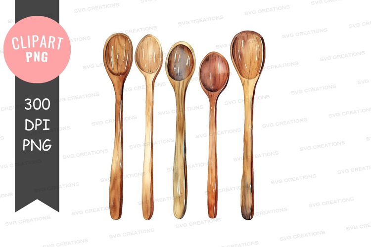 Collection of wooden spoons