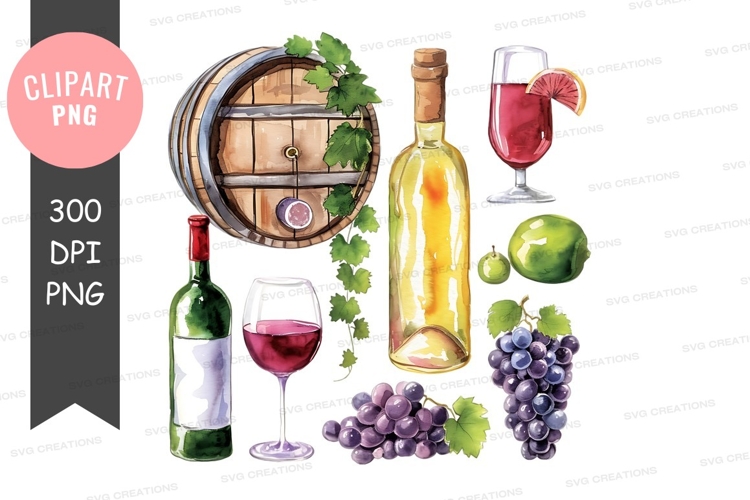 Wine Glasses Clipart Image 24