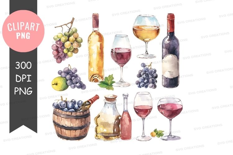 Wine Glasses Clipart Image 16
