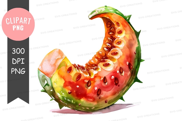 Juicy watermelon slice clipart png