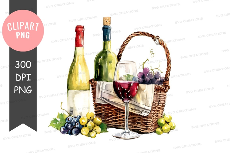 Wine and grapes picnic