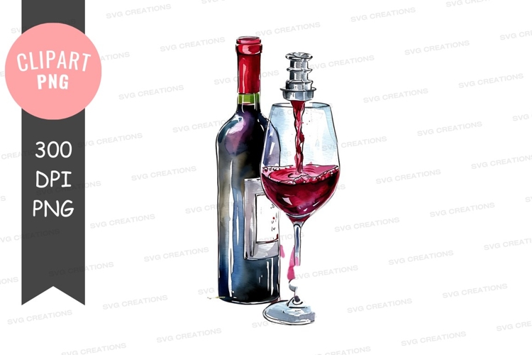 Wine pouring into glass