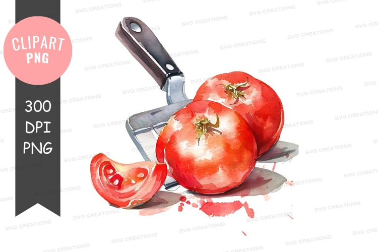 Freshly cut tomatoes