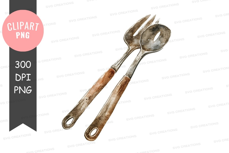 Silver serving utensils