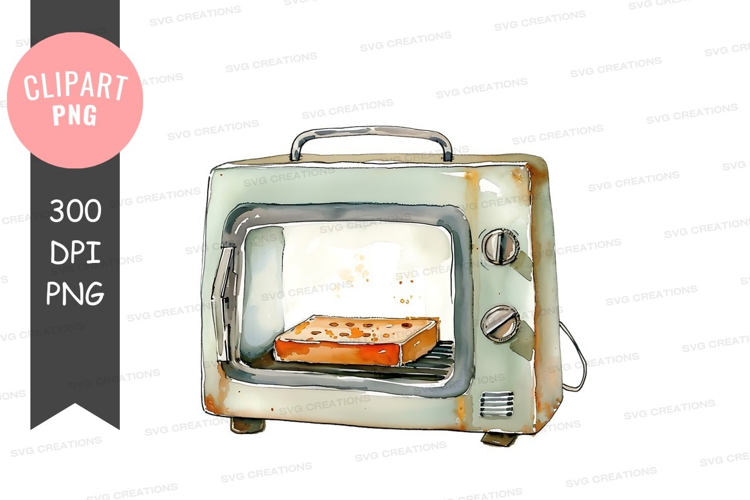Vintage toaster with toast