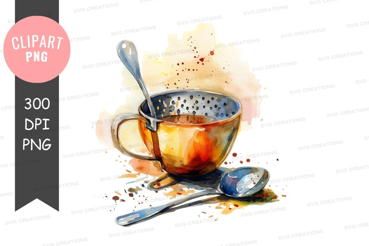 Spilled coffee clip art
