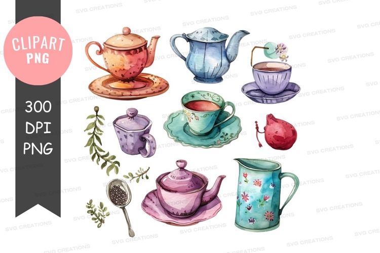 Tea time clipart png