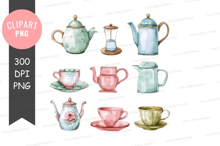 Teapot Clipart Image 24