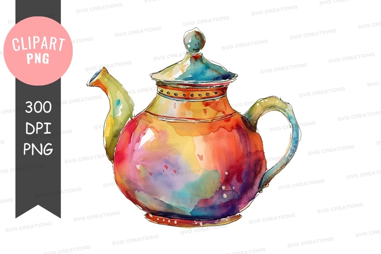 Teapot Clipart Image 3