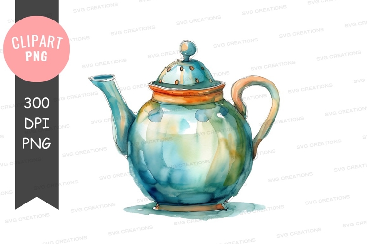 Teapot Clipart Image 23