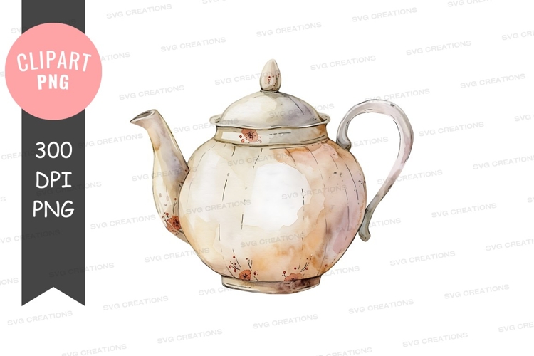 Teapot Clipart Image 22