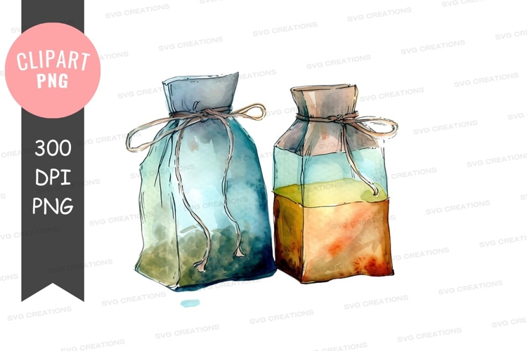 Two colorful gift bags