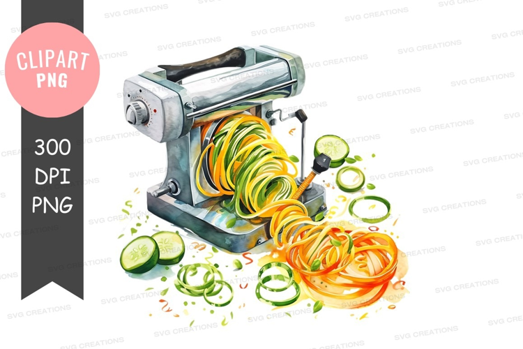 Pasta maker with vegetables