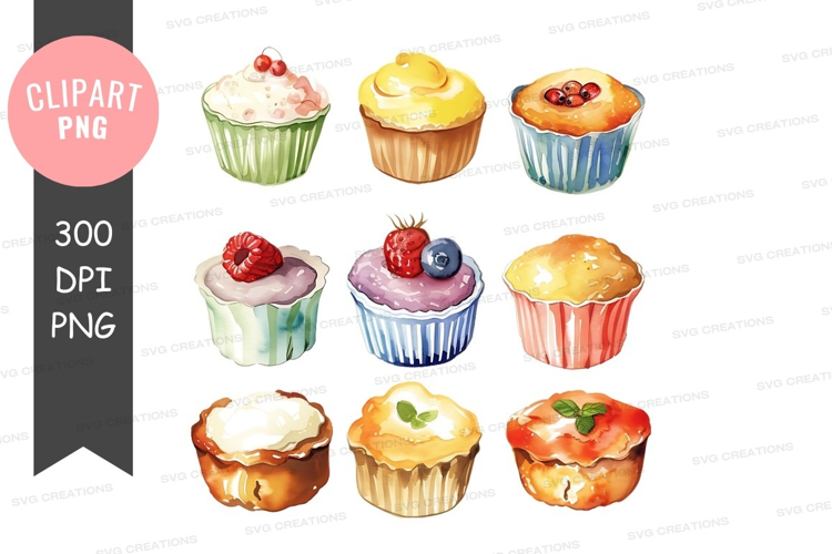 Delightful assortment of cupcakes