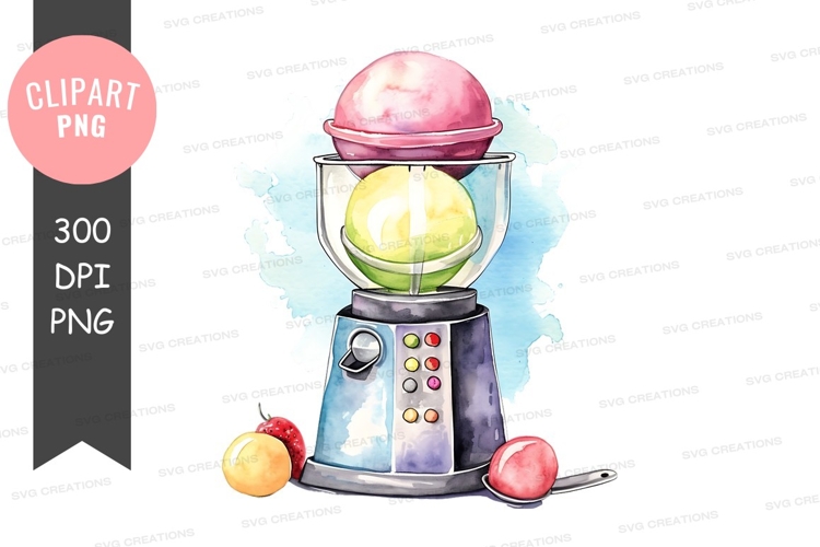 Candy gumball machine with gumballs