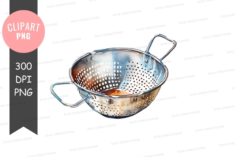 Stainless steel colander