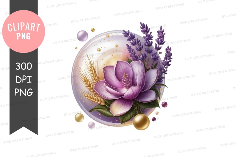 Lotus Flower Clipart Image 23