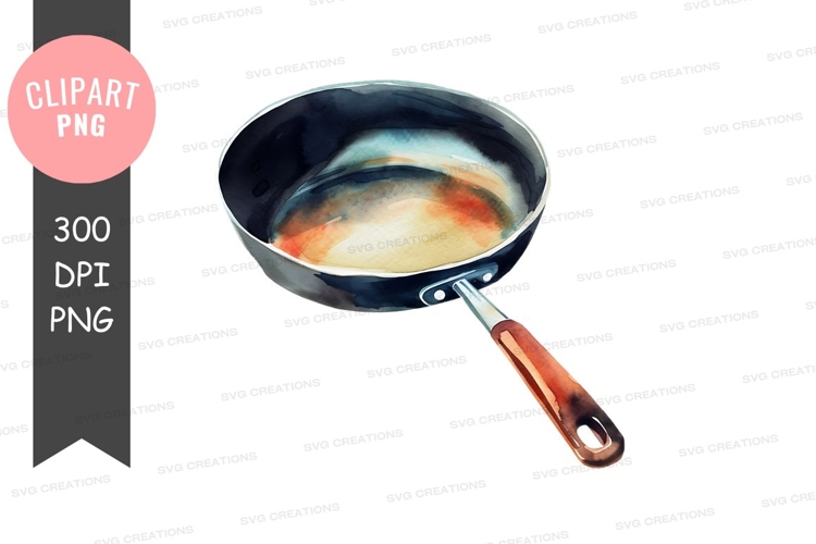 Frying pan with oil