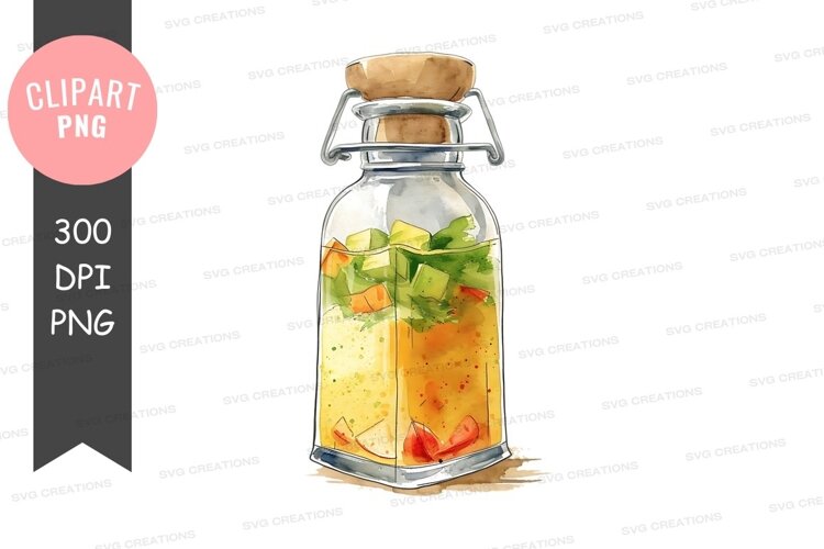 Fresh ingredients in a jar example image 1