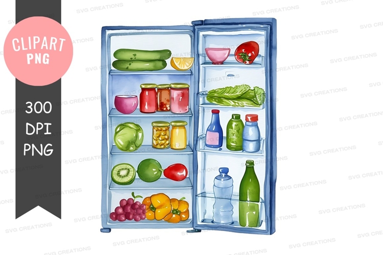Fully stocked refrigerator