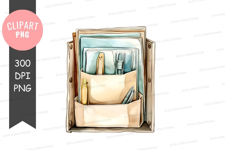Stationery organizer clipart png