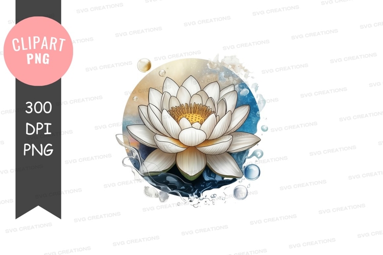 Lotus Flower Clipart Image 5