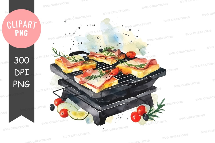 Gourmet grill with sandwiches