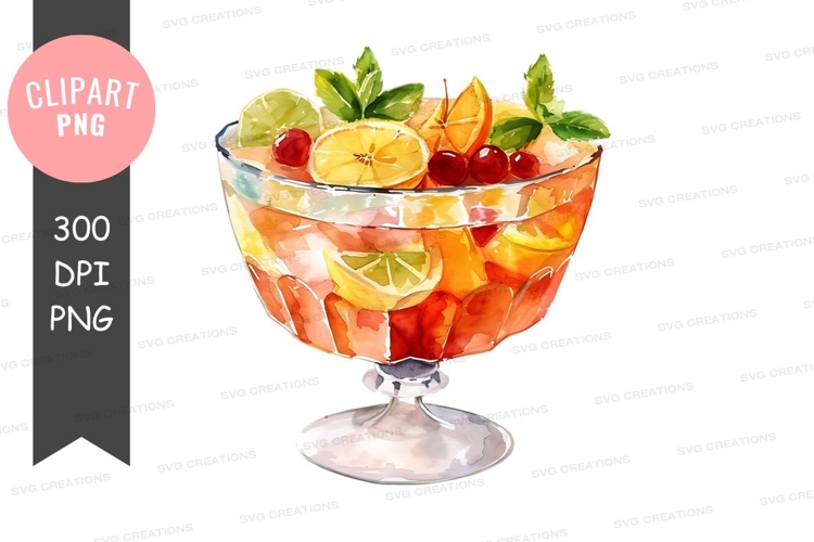 Vibrant fruit punch clipart png