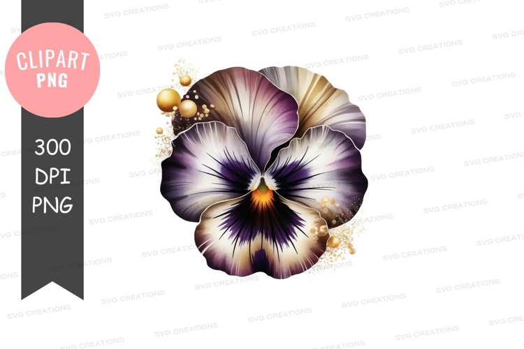 Purple Flower Clipart Image 17