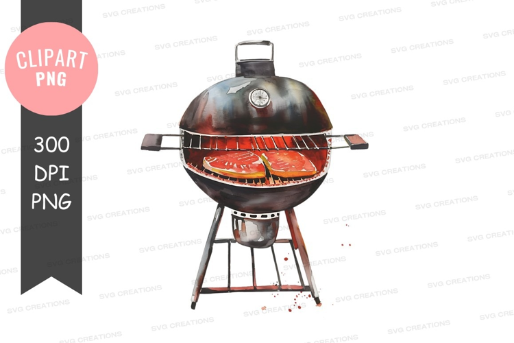 Grilling steak on a kettle grill