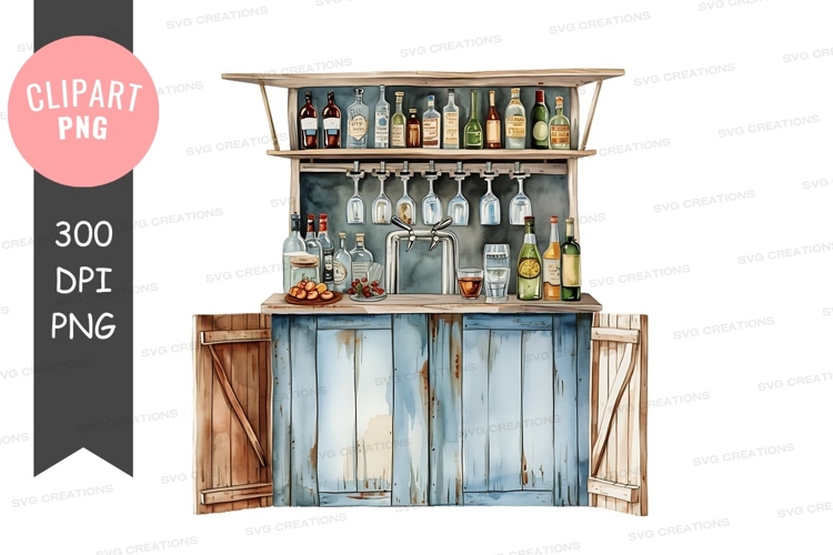 Home bar setup
