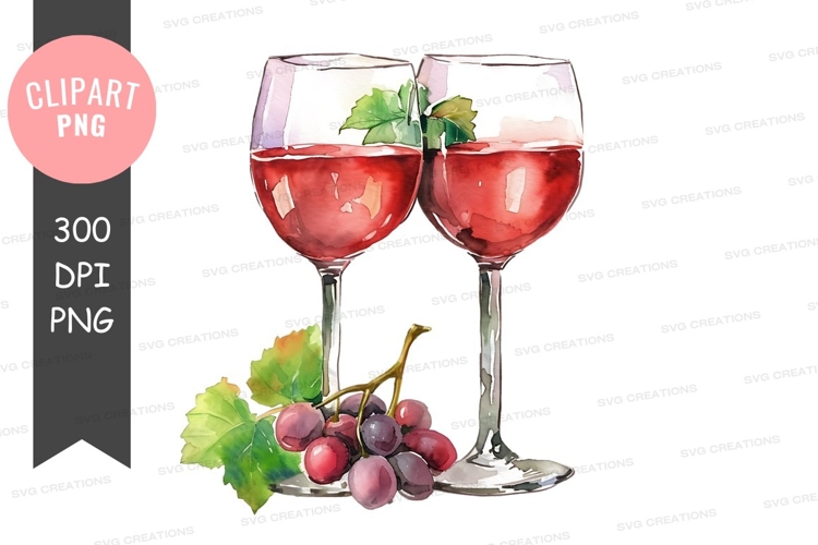Wine Glasses Clipart Image 13